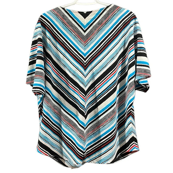 Jones NewYork size large oversized top with stripes, lightweight - Picture 2 of 5